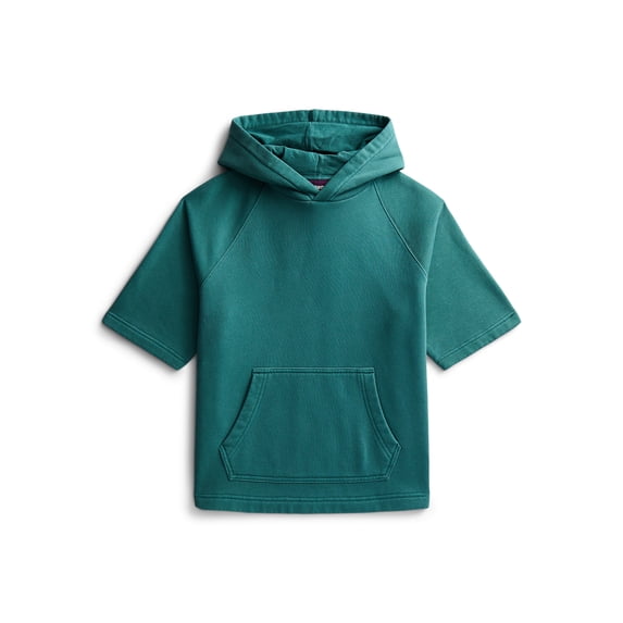 Weekend Academy Boys Fleece Hoodie with Short Sleeves, Sizes 4-18
