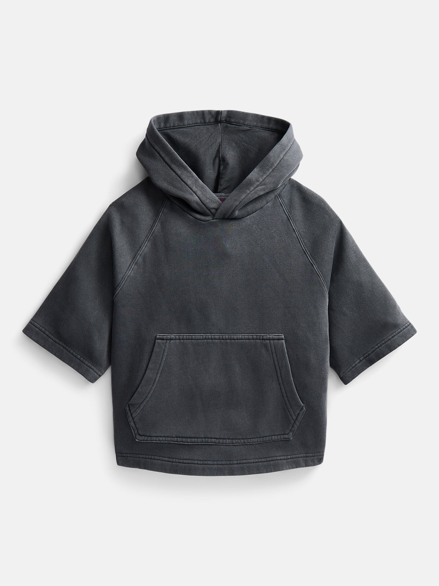 Weekend Academy Boys Fleece Hoodie with Short Sleeves, Sizes 4-18
