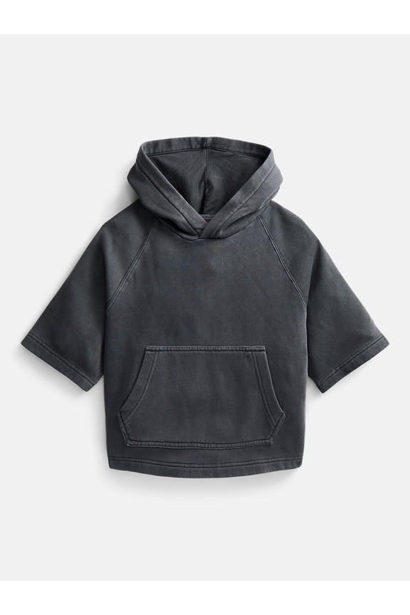 Boys Fleece Hoodie with Short Sleeves, Sizes 4-18