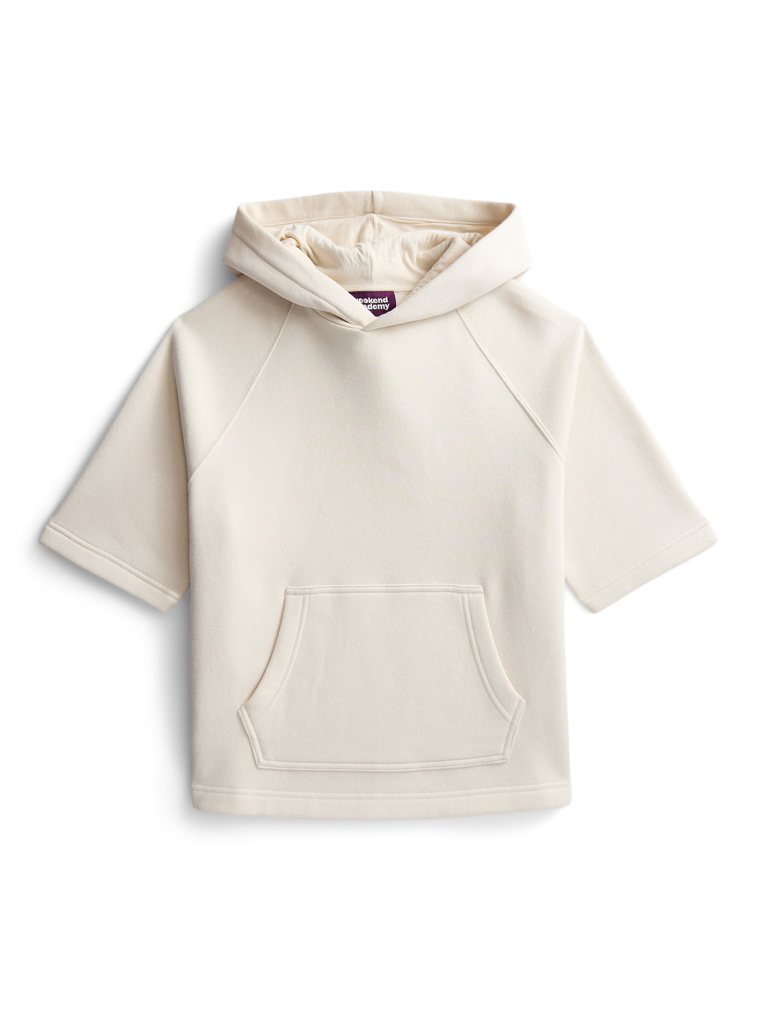 Weekend Academy Boys Fleece Hoodie with Short Sleeves, Sizes 4-18