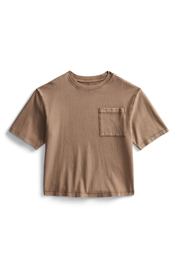 Boys Washed Pocket Tee with Short Sleeves, Sizes XS-XXL