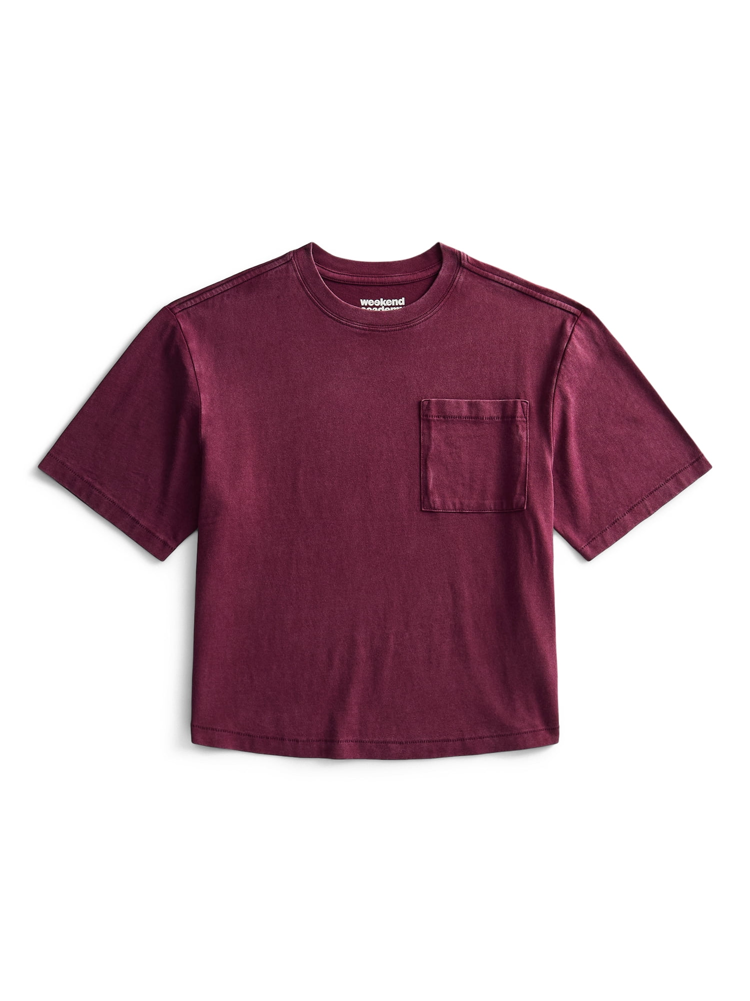 Weekend Academy Boys Washed Pocket Tee with Short Sleeves, Sizes XS-XXL