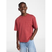 Weekend Academy Boys Washed Pocket Tee with Short Sleeves, Sizes XS-XXL