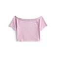 thumbnail image 1 of Weekend Academy Girls Wide Neck Knit Top with Short Sleeves, Sizes 4-18, 1 of 3