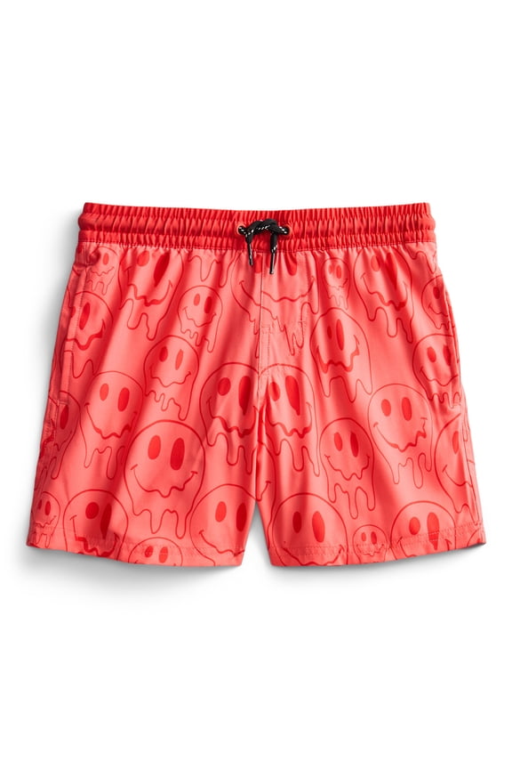 Boys Printed Swim Trunks, Sizes 6-18 & Husky
