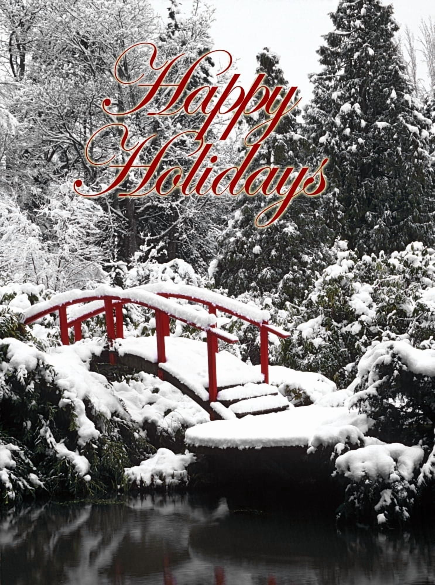 WA Seattle Moon bridge and pond after winter snow storm Kubota Garden Canvas Art - Jamie & Judy Wild Danita Delimont (11 x 16)