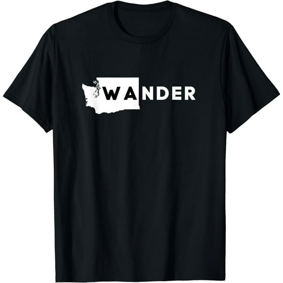 WA State Shirt, Wander T-shirt, Washington, State Silhouette T-Shirt