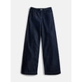 thumbnail image 1 of Weekend Academy Girls Tie Waist Cotton Jeans, Sizes 4-18, 1 of 3