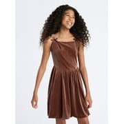 WEEKEND ACADEMY Girls Sleeveless Velour Corset Dress, Sizes 4-18