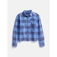 thumbnail image 1 of Weekend Academy Boys Garment Washed Flannel Shirt, Sizes XS-XXL, 1 of 4