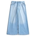 thumbnail image 1 of Weekend Academy Girls Cotton Wide Leg Destructive Denim Jeans, Sizes 5-18, 1 of 3