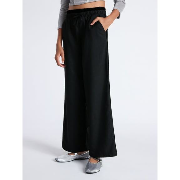 Weekend Academy Girls Wide Leg Pull-On Pants, Sizes 4-18