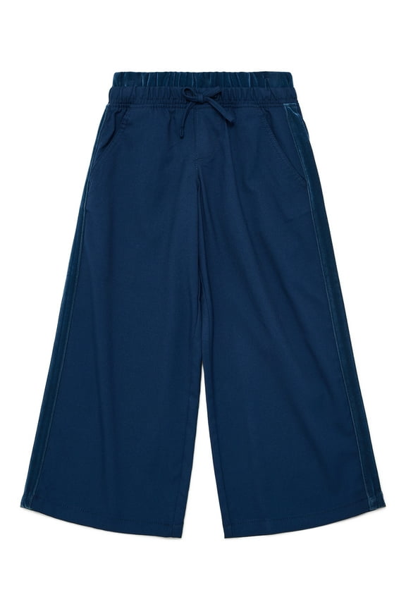 Girls Wide Leg Pull-On Pants, Sizes 4-18