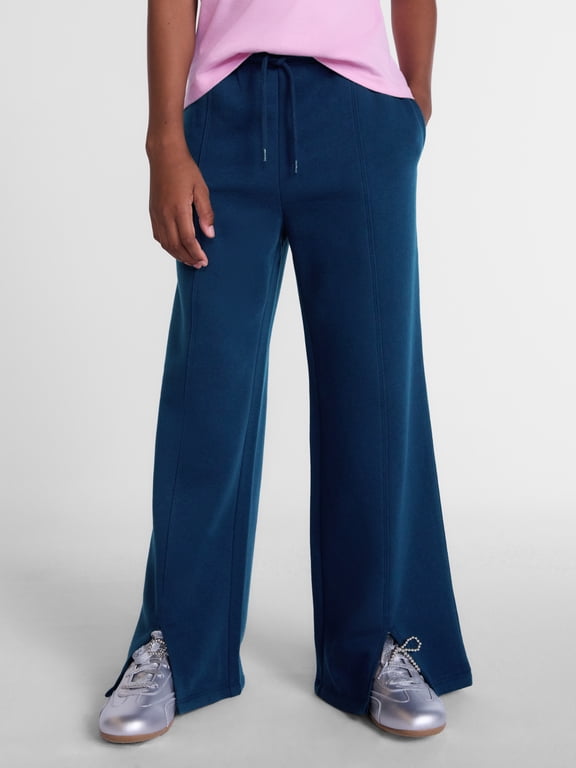 Girls Fleece Wide Leg Pants, Sizes 4-18