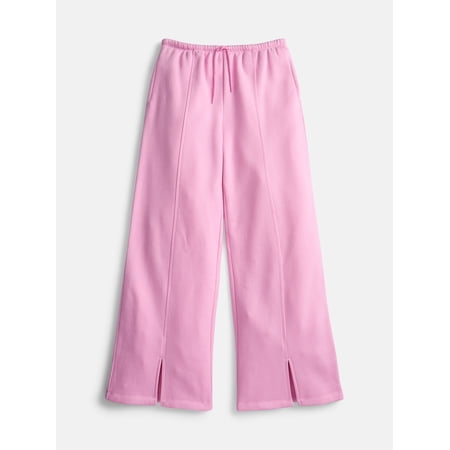 Weekend Academy Girls Fleece Wide Leg Pants, Sizes 4-18