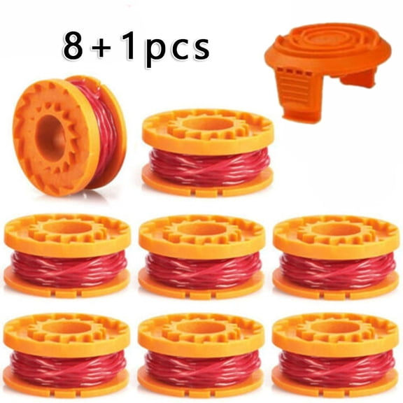 WA0010 Trimmer Spool Line For Worx WA6531 GT WG154 Replacement WG151 WG175 WG180 8+1PCS Accessories For Worx WG154