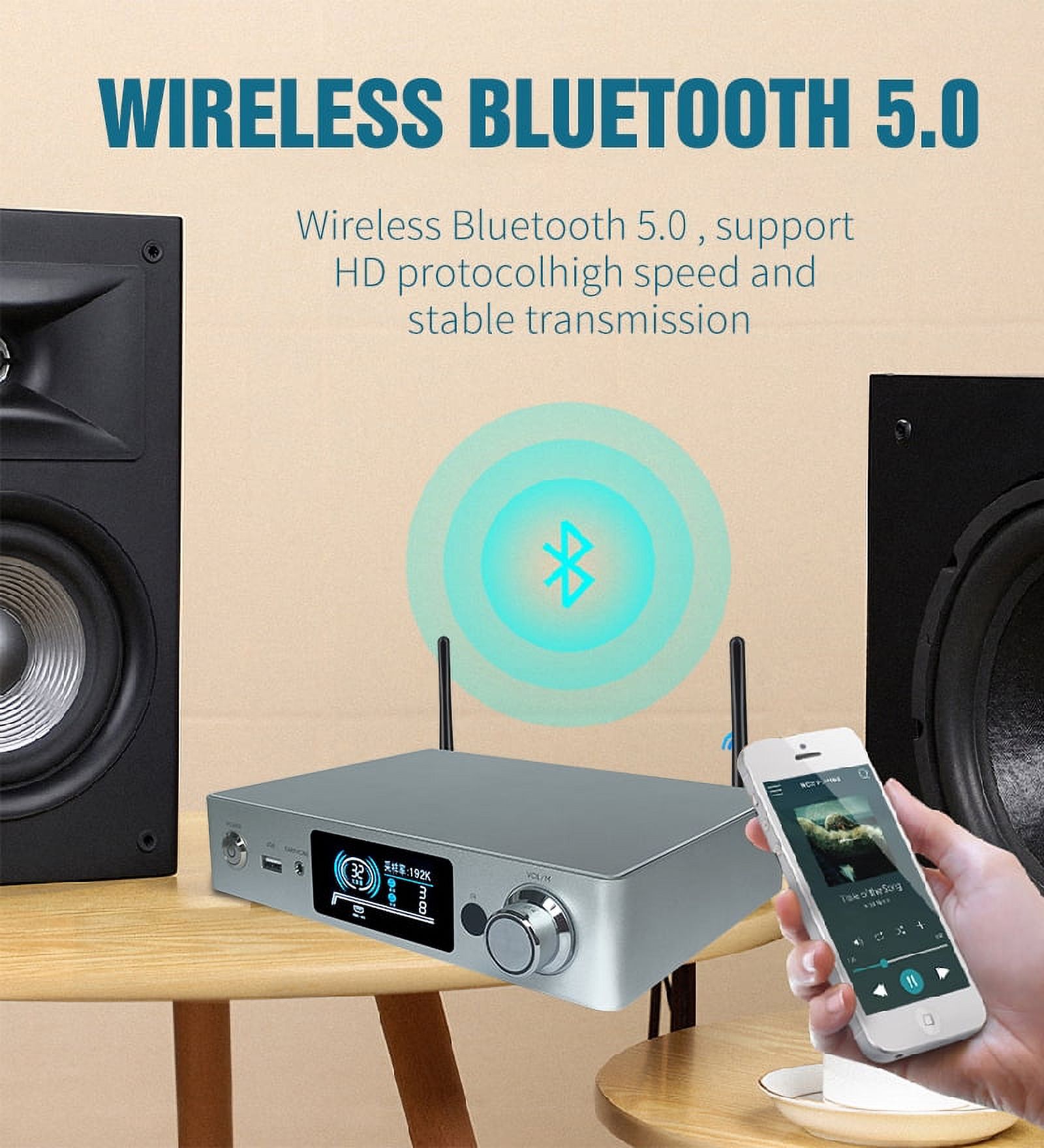 WA80 PRO 60W*2 ESS9023 WiFi and Bluetooth HiFi Stereo Class D Digital