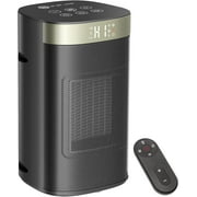 WAA 1500W PTC Space Heater Portable Ceramic,5 Modes,Remote/Thermostat,24H Timer,Child Lock