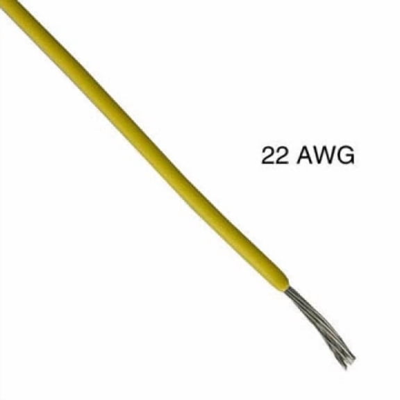 WAA-1850 - WIRE STRANDED 22AWG 1000FT YELLO TC PVC FT1 3V 15C