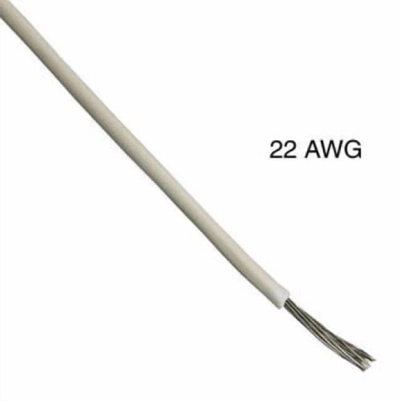 WAA-1920 - WIRE STRANDED 22AWG 1000FT WHITE TC PVC FT1 3V 15C