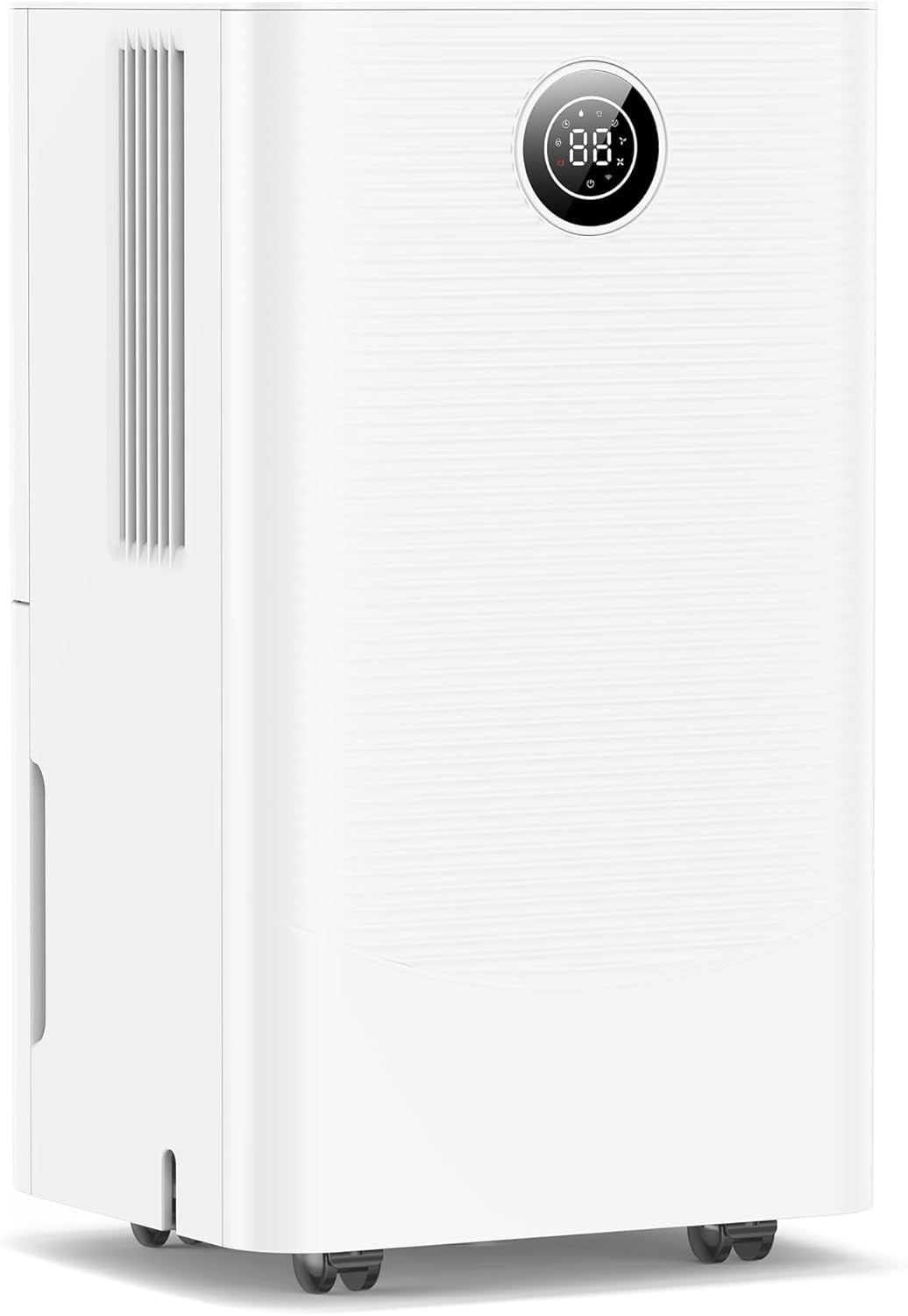WAA 24 Pint Dehumidifier Auto/Manual Drainage,3 Modes,24H Timer,Auto Defrost (Home/Basement,Drain Hose)