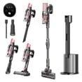 thumbnail image 1 of WAA 3-in-1 Rechargeable Stick Vacuum Strong Suction with Self-Collecting Dust Bin,Upright Vacuum for Home,Pet Hair,Hardwood & Carpets(Pink), 1 of 8