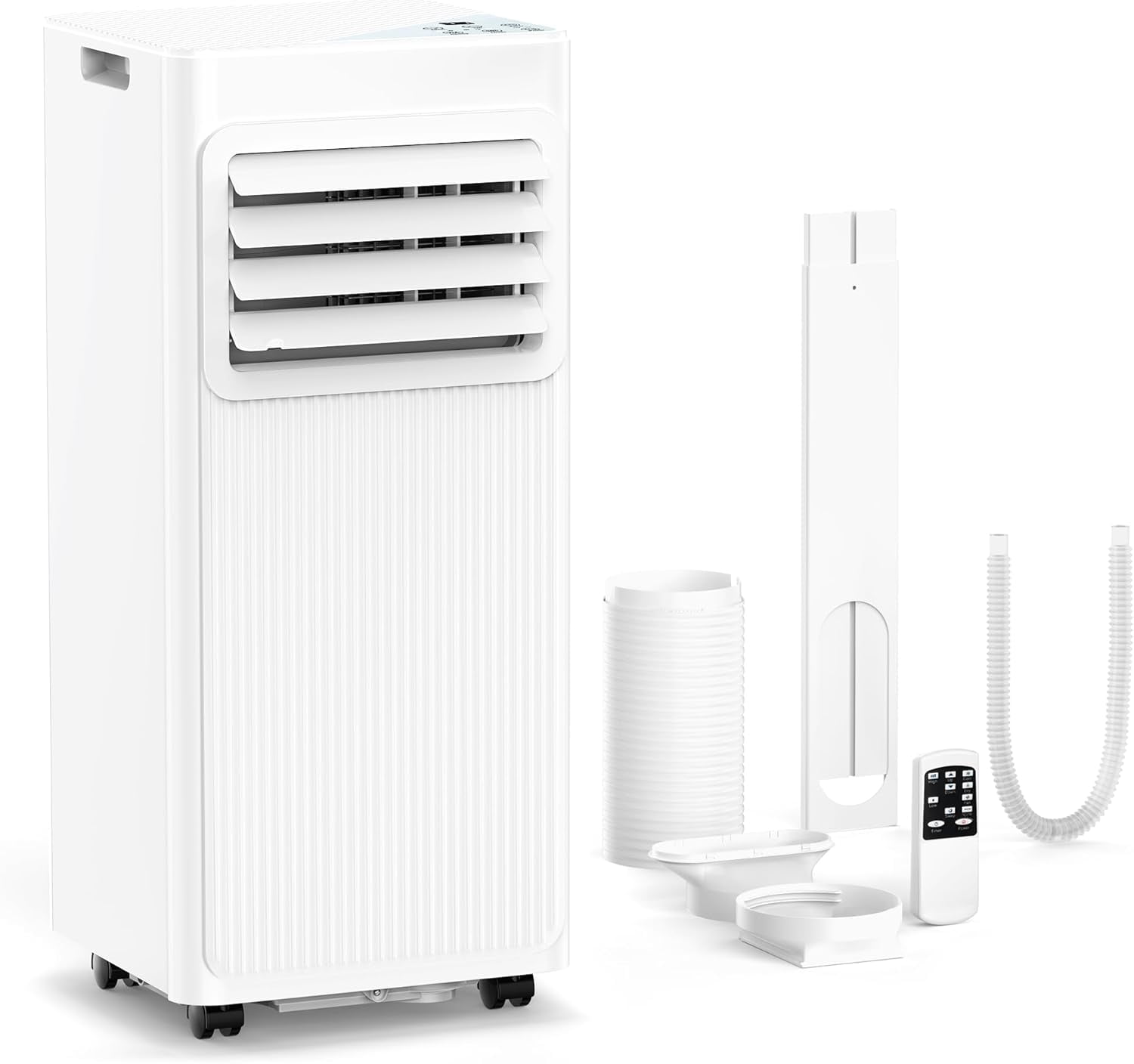 WAA 53dB Low Noise Portable Air Conditioner,Dual Speed 24H Timer,R32 ...