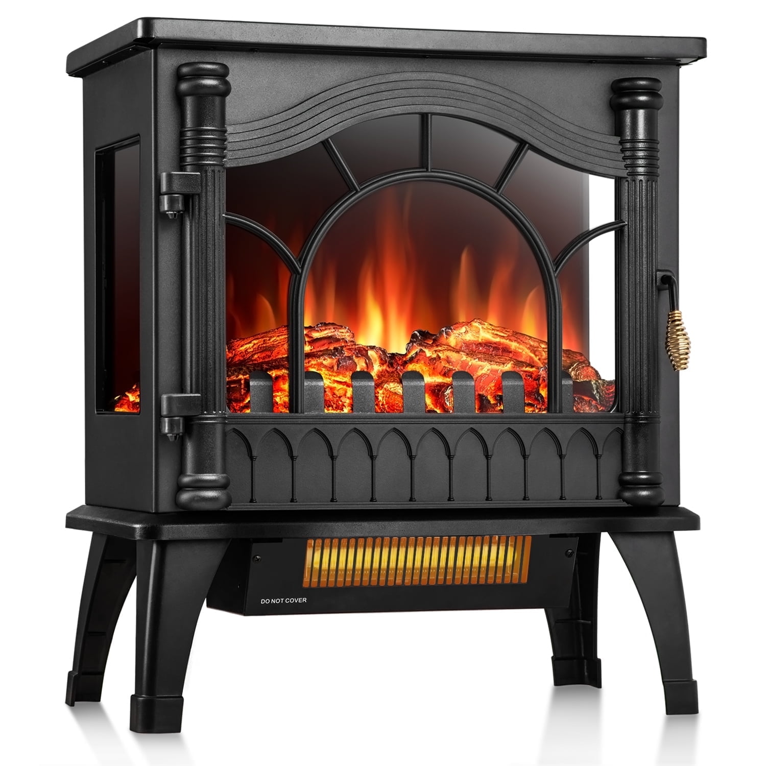 WAA Electric Infrared Stove Heater, 20" Freestanding, 1000W/1500W