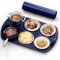 thumbnail image 1 of WAA Electric Food Warming Mat 10s Rapid Heating,7 Temp Settings & 5-Hour Timer for Parties and Buffets,Blue, 1 of 7