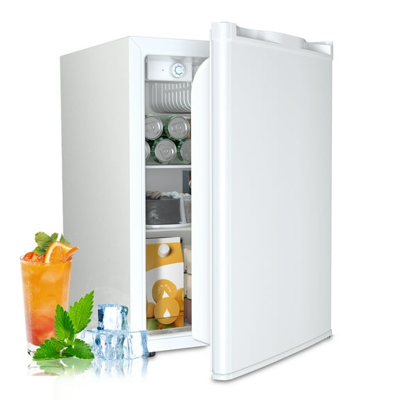 WAA Mini Freezer, 2.6 Cu.ft Small Upright Freezer with Handle, Removable Shelves, Adjustable Thermostat, Low Noise for Bedroom/Apartment/Office, White