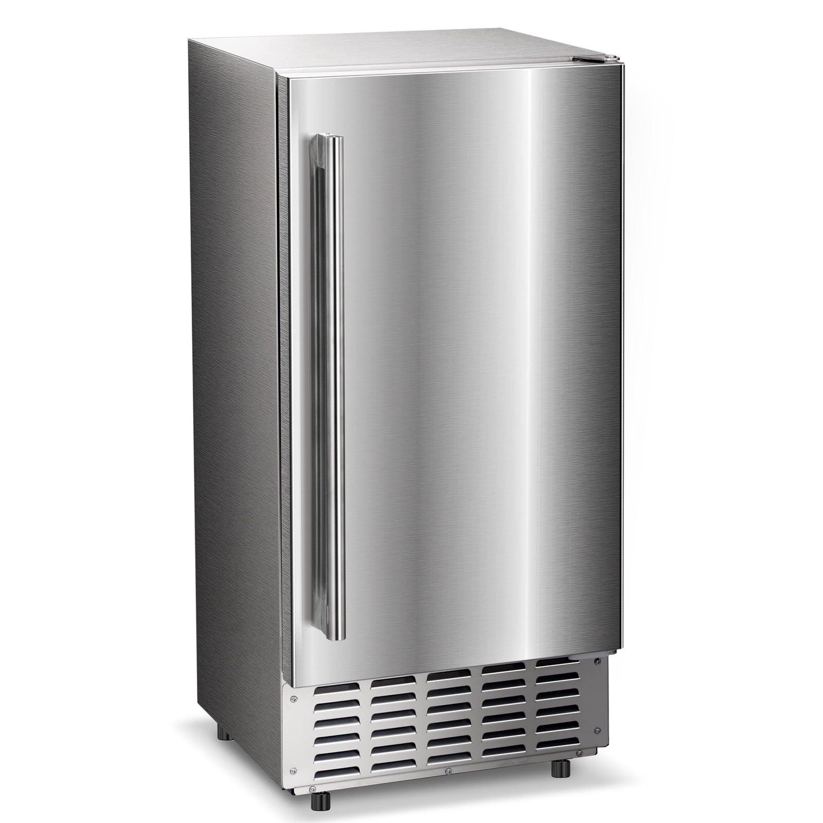 WAA Nugget Ice Maker Machine, Under Counter Ice Machine,Stainless Steel Built-in Freestanding Ice Maker,66Lbs/Day,LCD Panel/Self-Clean/24H Timer,for Home Kitchen Office Bar Party
