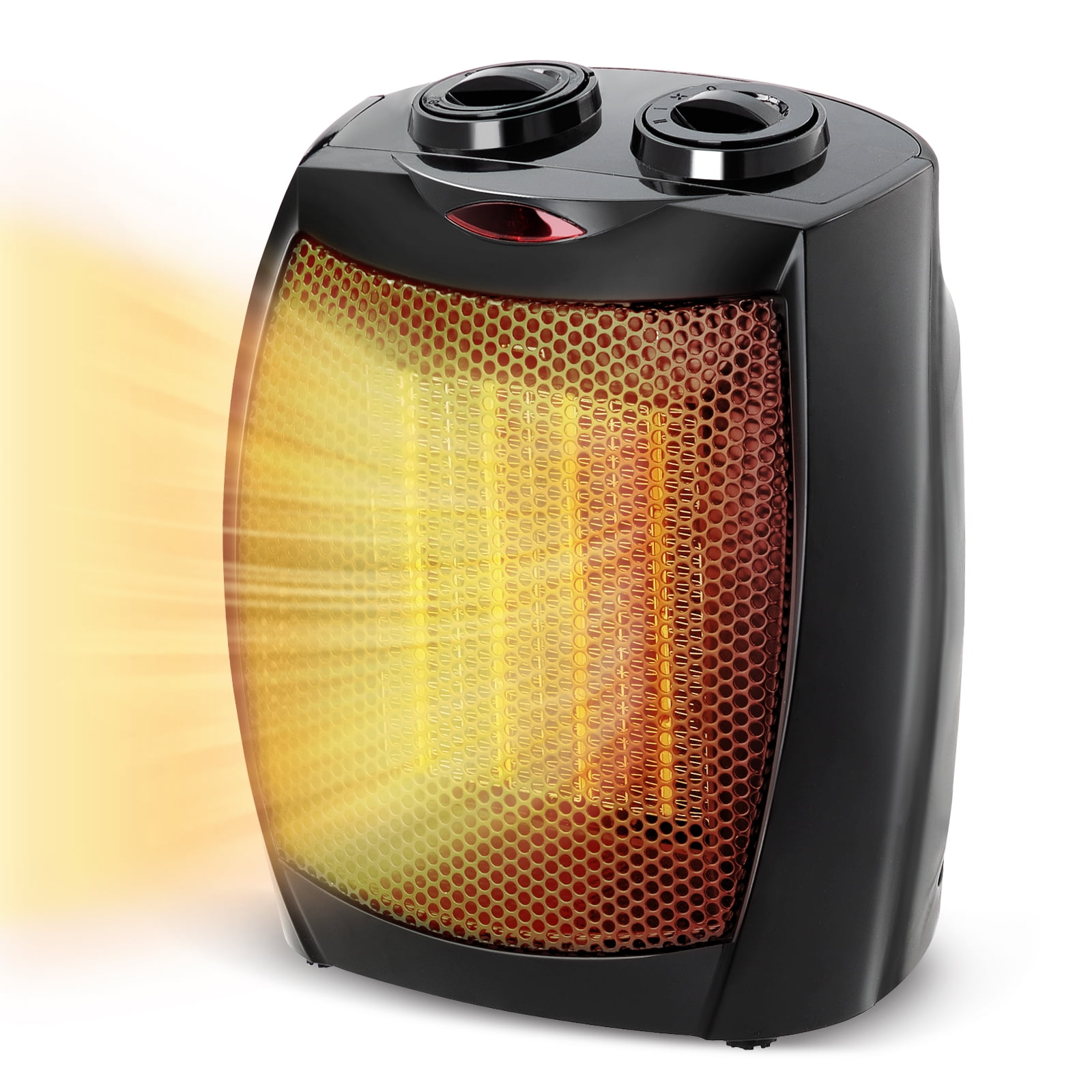 WAA Small Space Heater Electric Portable Heater Fan for Home and