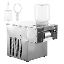 WAASOSCON 60kg Daily Output Commercial Shaved Ice Machine, 110v 60hz, Speed-Adjustable, for Dessert Stands, 18.5kg Net Weight