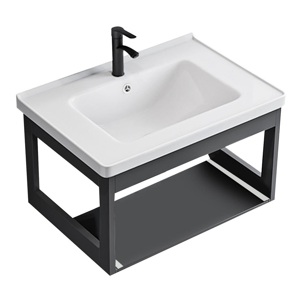 Curated visual reference: Visual Reference: Waasoscon Floating Vanity With Sink Wall Mounted Floating Bathroom