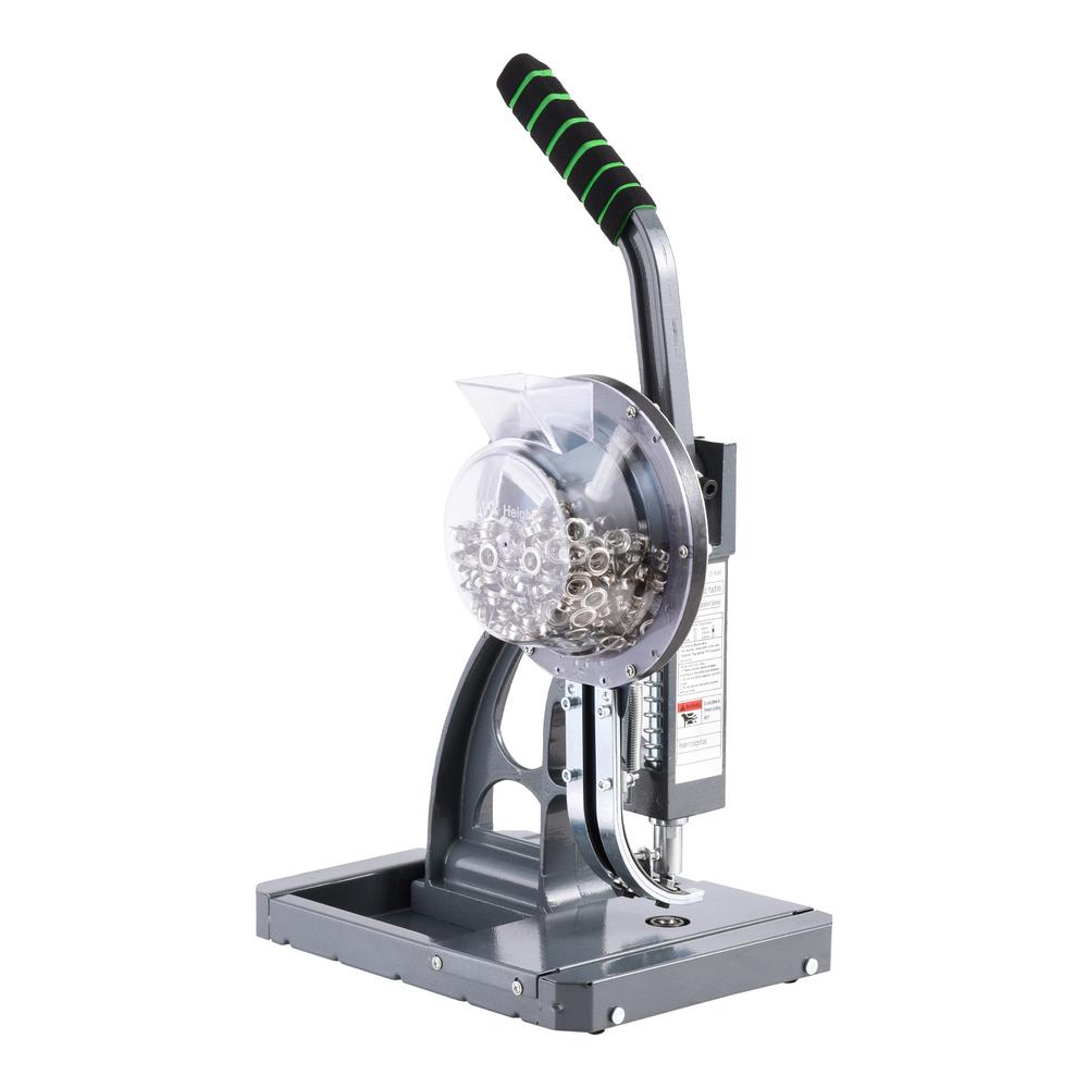 WAASOSCON Hand Press Grommet Punch Tool Manual Grommet Press Machine Heavy Duty Auto Refill Hand Press Punch Tool Industrial Eyelet Grommet Machine with 2000 Grommets Eyelets for Curtains smart