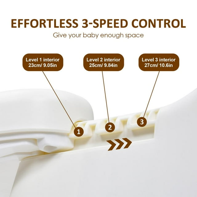 WAASOSCON High Chair for Toddler Dining Booster Seat Convertible Wood