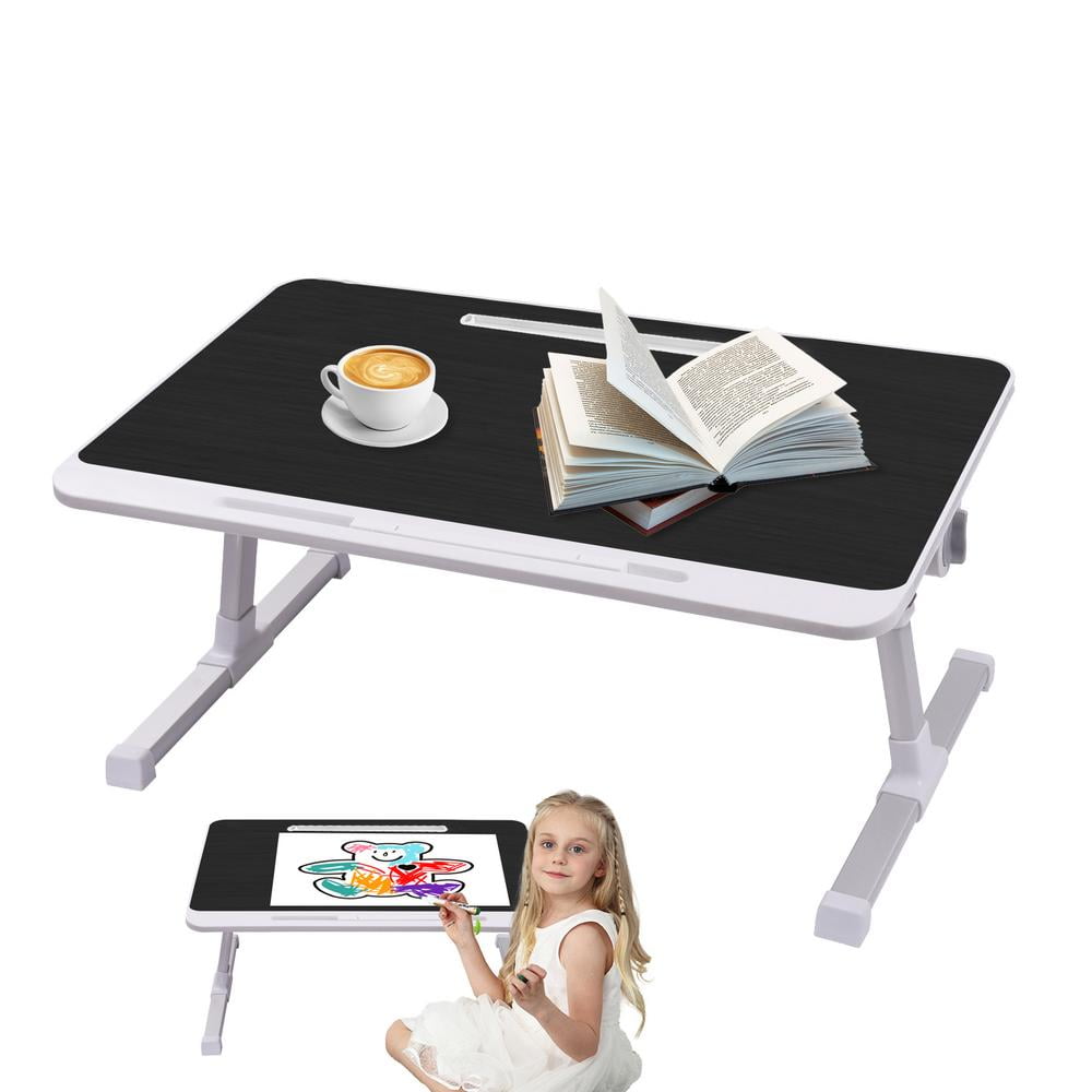 WAASOSCON Laptop Stand for Couch Ergonomic Laptop Table Adjustable with Small Drawer Folding Lap