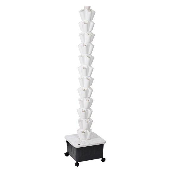 WAASOSCON Plant Tower Outdoor Hydroponic 12-layer Hydroponic Vegetable Planting Towers Standard Specifications Hydroponic Strawberries Planting Tower clever