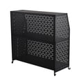 thumbnail image 1 of WAASOSCON Portable Bar Table & Home Bar Unit 3-Tier, 41.7x43.7x17.5 Inch Mobile Bartending Station with Lockable Wheels for Events, Catering Services & Outdoor Gatherings, 1 of 9