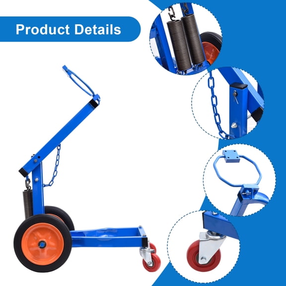 WAASOSCON Portable Pneumatic Tool Stand, Thickened Steel Welded Frame Mechanic' s Wrench Holder, for Bus and Engineering Trucks