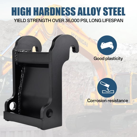 WAASOSCON Quick Attach Coupler Bracket for Excavators, Anti-Rust Coated Alloy Steel Bucket Mount Attachment Compatible with 325/331/435 Models