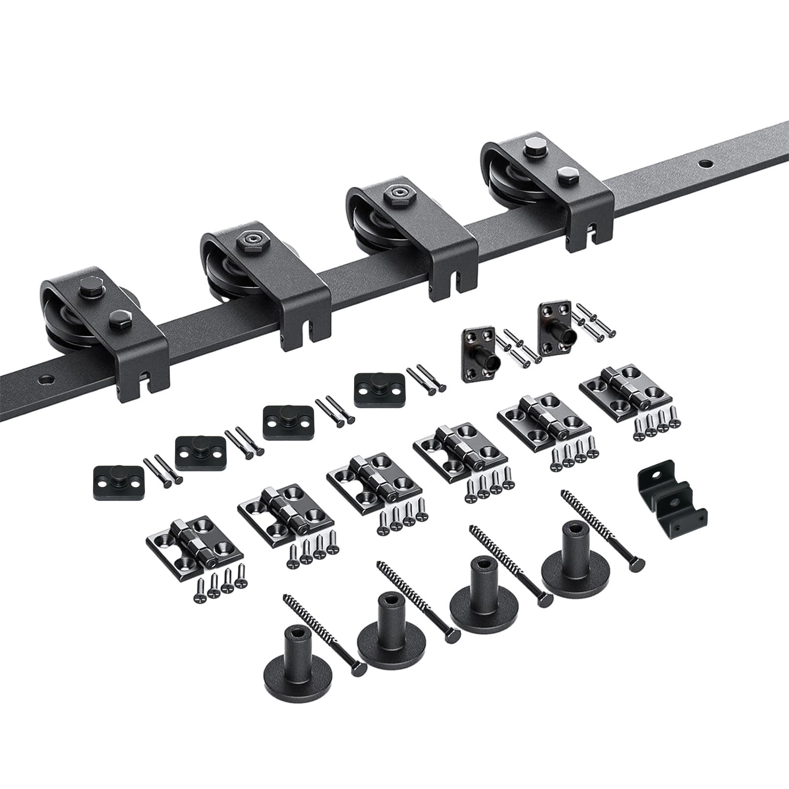 WAASOSCON Sliding Door Hardware Kit BiFolding 64Inch Track Sliding
