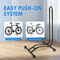 WAASOSCON Sturdy L-Shaped Bike Parking System & Vertical Mountain Bike Stand, 66.5 Inch Heavy-Duty Steel Cycle Organizer