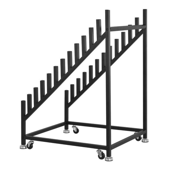 WAASOSCON Tile Display Rack, Porcelain Tile Sample Shelf with Double-Leg Structure, for Building Material Exhibitions, 19.69x23.62x32.68 inches