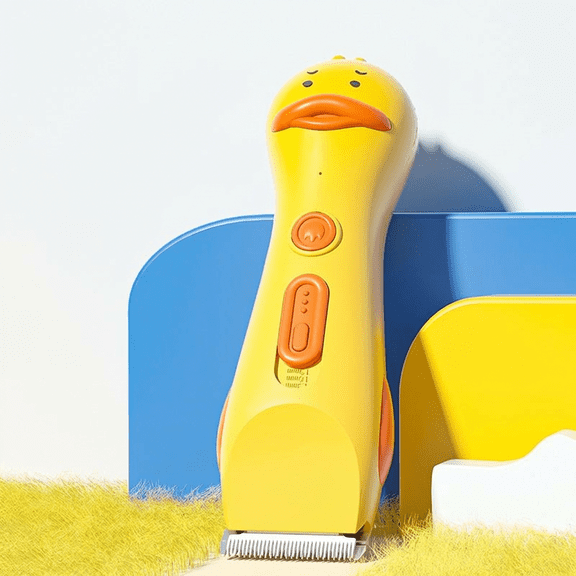 WAAYEE Dog and Cat Grooming Hair Clipper, 3-in-1 Adjustable Trimming Length, Powerful Dog Clipper for Puppies and Kittens, Cute Duck Electric Shaver with USB Charging