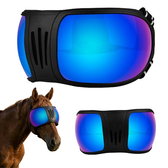 WAAYEE Horse Riding Goggles with Adjustable Strap, Easy-Wear Equestrian Eye Protection