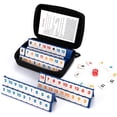 thumbnail image 1 of WAAYEE Mini Travel Rummy Cube Game - 4 Players with Portable Case, 106 Rummy Tiles & 4 Holders, Small Classic Family Strategy Board Game for Adults Family, 1 of 9