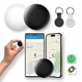 WAAYEEPAL 2026 Smart Air Tracker Tags, 2 Pack Dual System Bluetooth Item Locator Works with Apple Find My & Google Find Hub for Keys Luggage Backpack