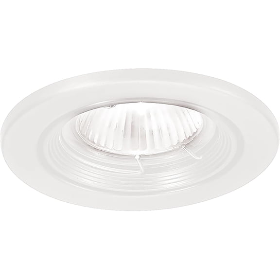 WAC 2.5in Low Voltage Round Recessed Light Trim with Step Baffle in White, HR-801 or HR-802 Housing Sold Separately