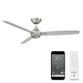 thumbnail image 1 of WAC Blitzen 54" Brushed Nickel Smart Ceiling Fan with Remote Control, 1 of 11